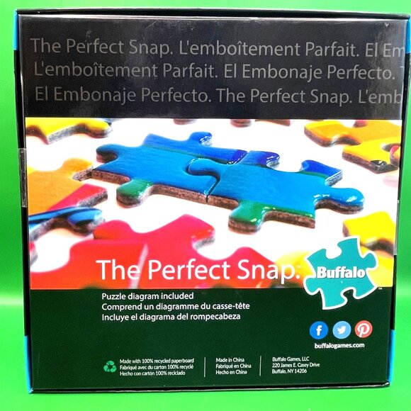 Buffalo 1000 Piece Interlocking Jig-Saw Puzzle Hummingbird Garden Ocean Set of 2 - Picture 9 of 13